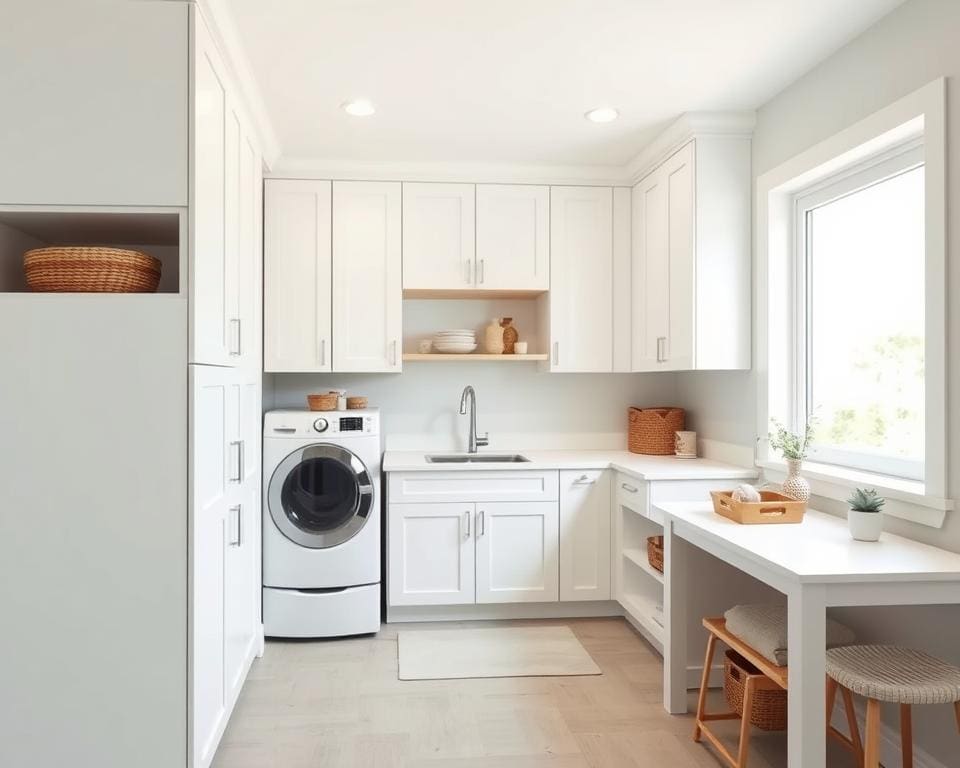 Wie richtet man eine praktische Waschküche ein?