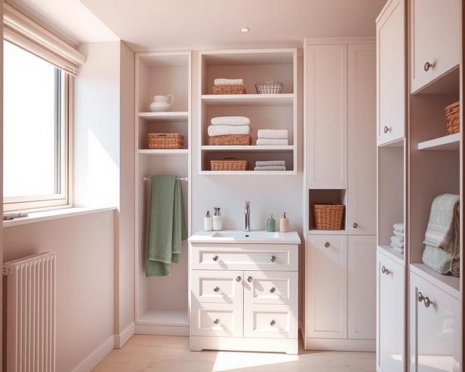 Wie schafft man Stauraum im kleinen Bad?