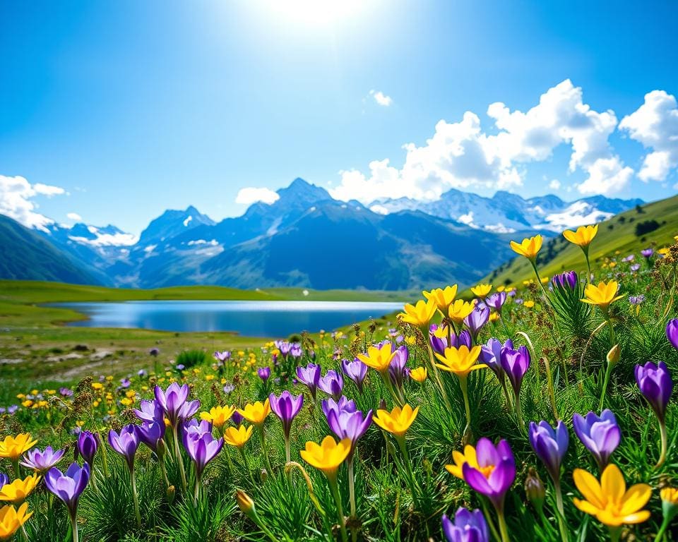 Wie erlebt man Fruehling in den Schweizer Alpen?