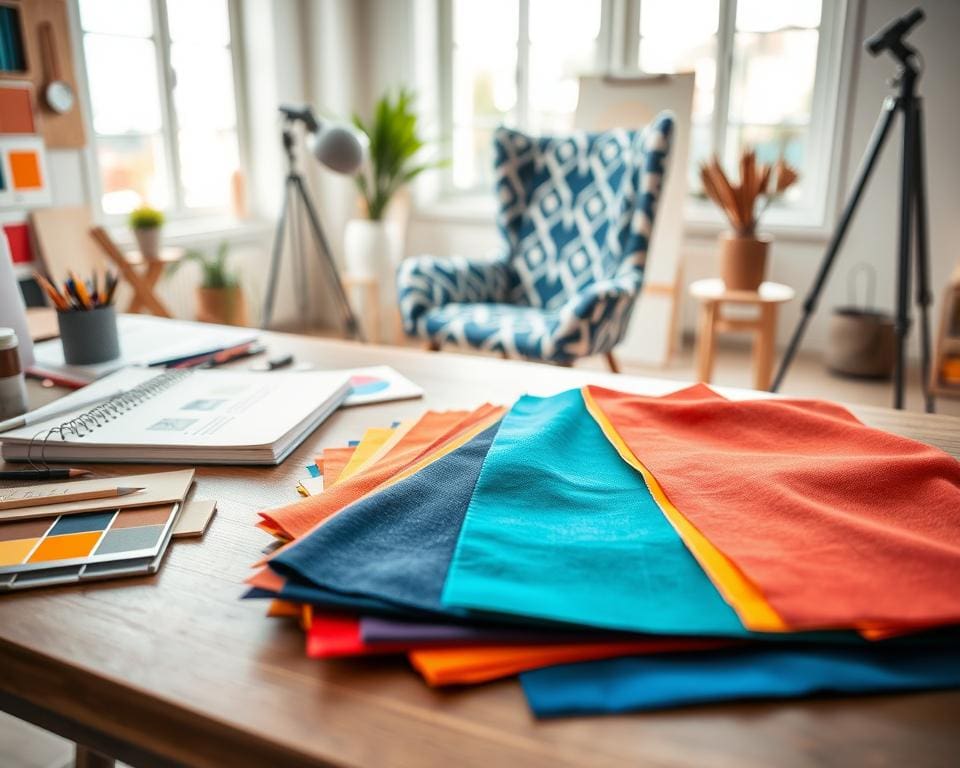 Wie kombiniert man Farben und Materialien?