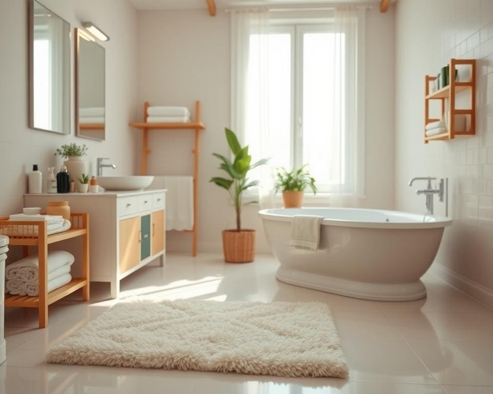 Wie schafft man Ordnung im Badezimmer?