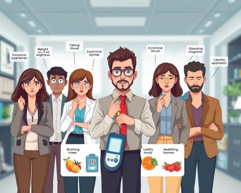 Was sind Symptome von Diabetes?