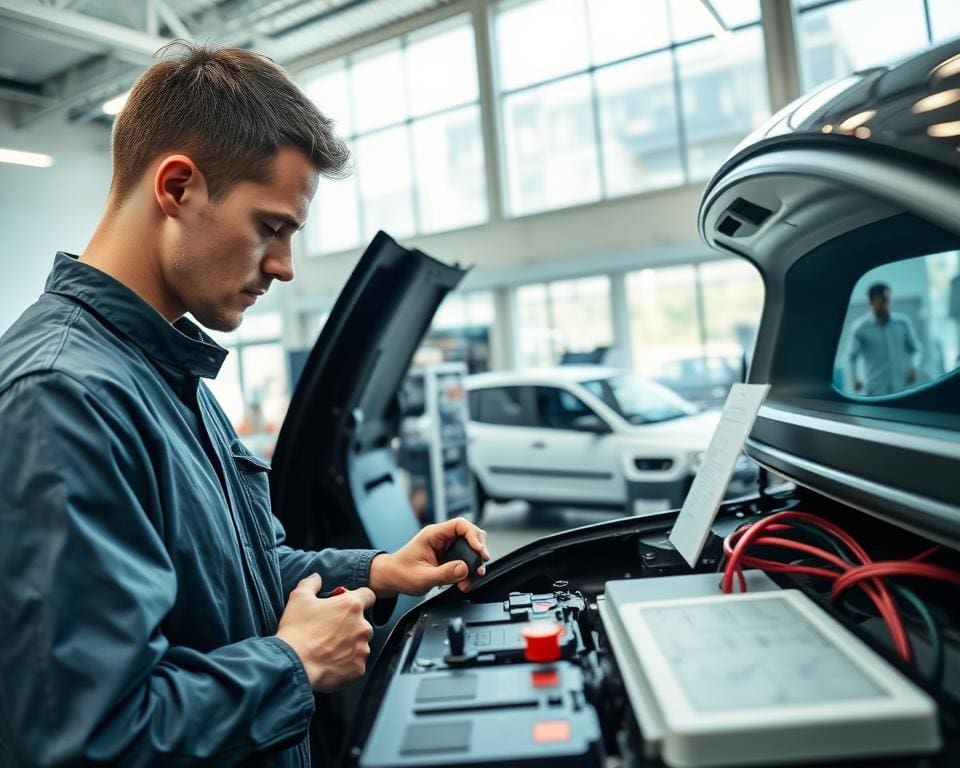 Wie arbeiten Kfz-Mechatroniker an E-Fahrzeugen?