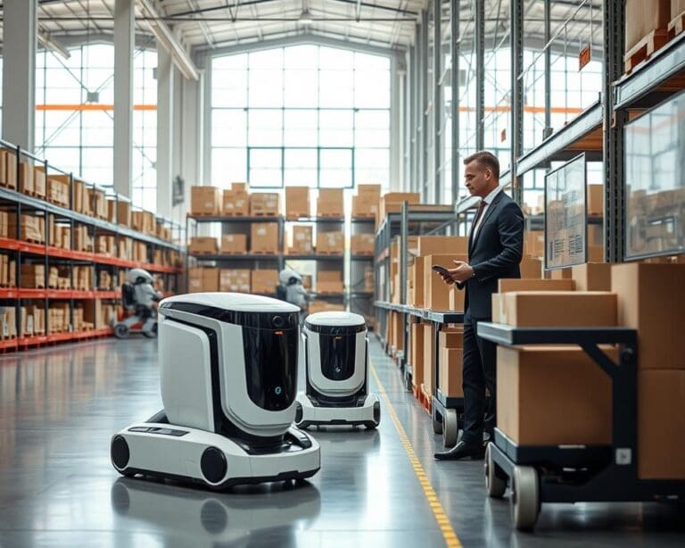 Wie arbeiten Serviceroboter in Logistikzentren?