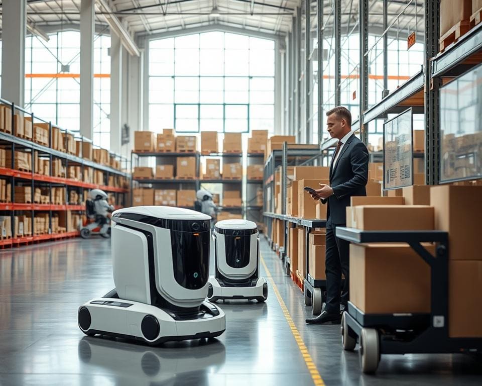 Wie arbeiten Serviceroboter in Logistikzentren?
